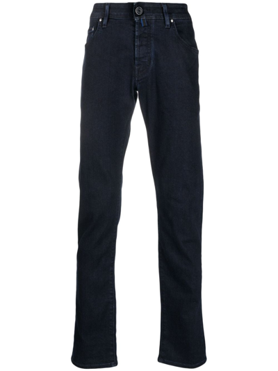 Jacob Cohen Low-rise Slim-fit Jeans In Blue