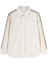 Palm Angels Hemd Mit Logo-stickerei In White