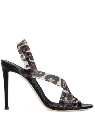 Giuseppe Zanotti Lilas Leo 105mm Stiletto Sandals In Nude