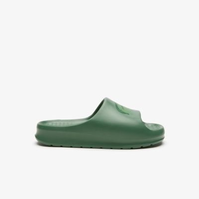 Lacoste Green Croco 2.0 Slides