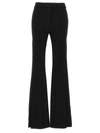 Helmut Lang Cropped Flare Ribbed Pants In Black