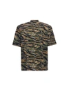 Attico Kilie Camouflage-print T-shirt In Multicolor