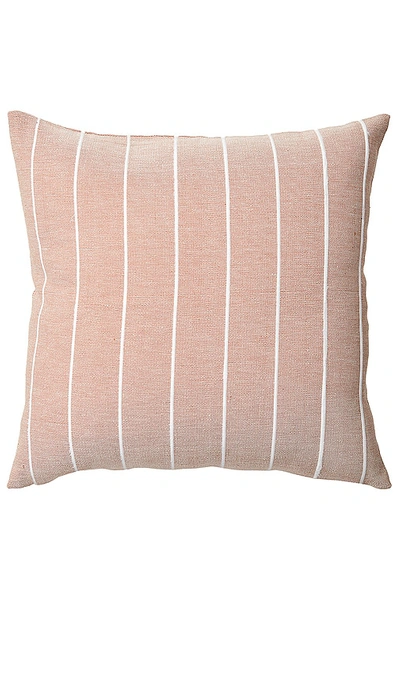 Minna Recycled Stripe Pillow In Pink