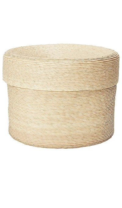 Minna Medium Palm Basket In Neutral