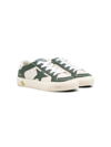 GOLDEN GOOSE MAY STAR-PATCH LEATHER SNEAKERS