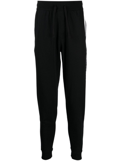 Hugo Boss Logo-print Track Trousers In Black