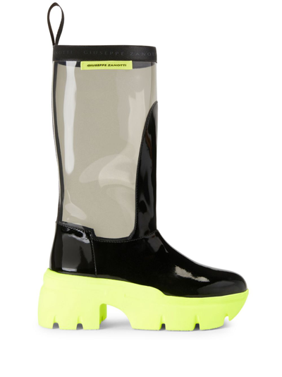 Giuseppe Zanotti Apocalypse 60mm Platform Rain Boots In Black