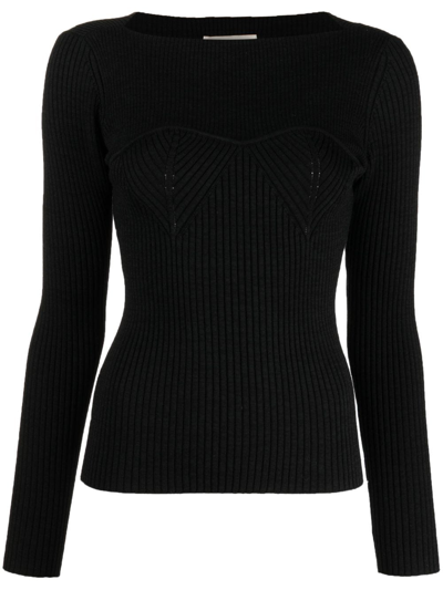 Isabel Marant Zilyae Merino Wool Sweater In Black