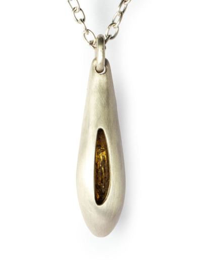 Parts Of Four Chrysalis Pendant Necklace In Silver