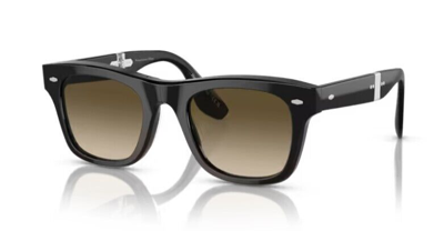 Pre-owned Oliver Peoples 0ov5518su Mister Brunello 100585 Black/chrome Olive Sunglasses In Chrome Oilve