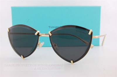 Pre-owned Tiffany & Co Brand . Sunglasses Tf 3090 6002s4 Gold/dark Grey In Gray