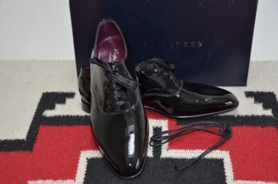 Pre-owned Ralph Lauren Purple Label Edward Green Paget Patent Leather Tuxedo Dress Shoes