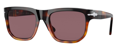 Pre-owned Persol Po 3306s Brown Shaded Tortoise/violet Polarized (1160/af) Sunglasses