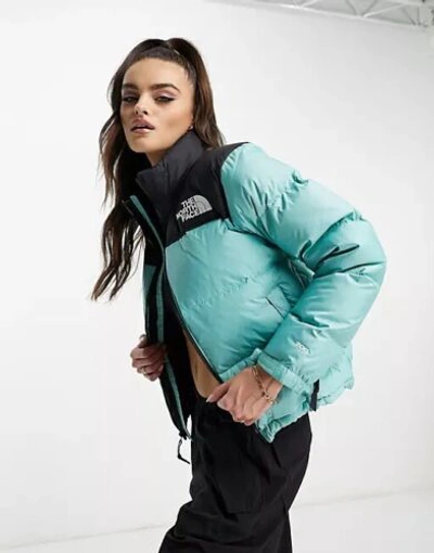 Pre-owned The North Face Women's 1996 Retro Nuptse 700-down Insulated Jacket Color Wasabi In Green