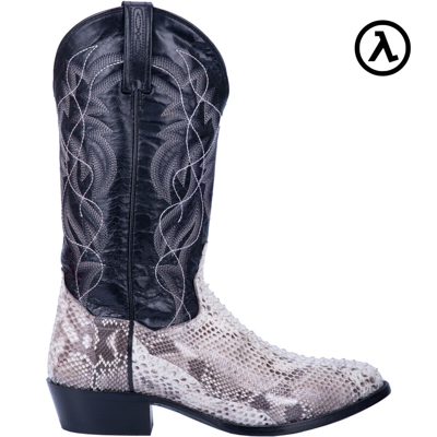 Pre-owned Dan Post Sly Python Manning Cowboy Boots Dp3036 - All Sizes - In Natural/black