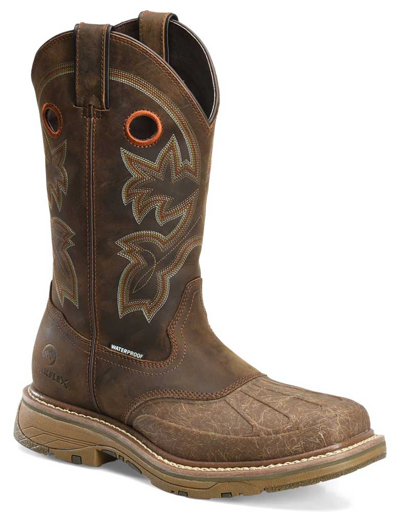Pre-owned Double-h Boots Double H Men's Carlos Wp Ct Light Brown