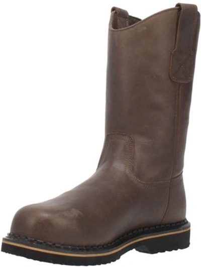 Pre-owned Laredo Men's Work Industrial Boot In Brown