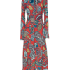 La Doublej Farfalla Dress In Sicomore Red
