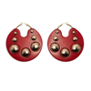 La Doublej Hathor Earrings In Red