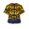 La Doublej La Scala Tee In Papyrus Gold