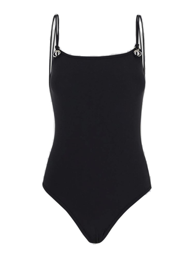 Bottega Veneta Drop Stretch Swimsuit In Black