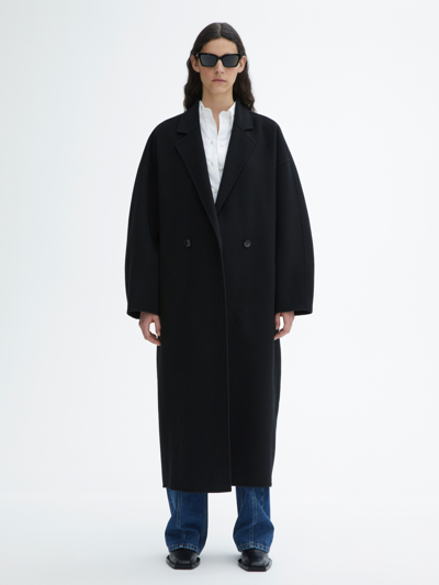 House Of Dagmar Doublé Coat In Black