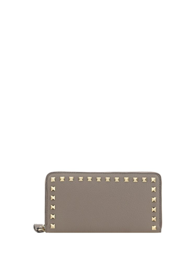 Valentino Garavani Rockstud Portemonnaie In Neutrals