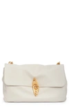 Tom Ford Large Carine Grained Leather Shoulder Bag In White