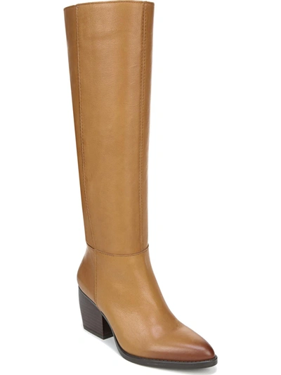 Naturalizer Fae Womens Zipper Block Heel Knee-high Boots In Brown