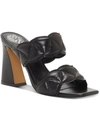 VINCE CAMUTO RENNEYA WOMENS LEATHER SQUARE TOE MULE SANDALS