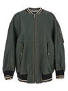 PALM ANGELS PALM ANGELS ZIPPED LEATHER BOMBER JACKET