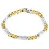 POMPEII3 MEN'S FIGARO LINK 14K GOLD (22GRAM) OR PLATINUM (36GRAM) 6MM BRACELET 8.5"