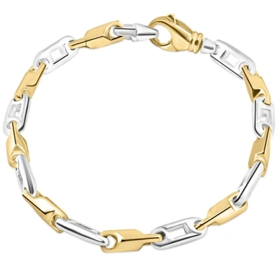 Pompeii3 Men's 14k Gold (30gram) Or Platinum (48gram) 5mm Link Bracelet 9"