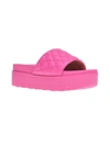 Shop Wild Pair Elevated Womens Faux Leather Lugged Sole Platform Sandals In Pink