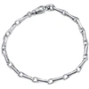 Pompeii3 Men's 14k Gold (17gram) Or Platinum (29gram) 4.5mm Link Bracelet 9" In Silver