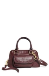 Aimee Kestenberg Mini Sedona Convertible Leather Crossbody Bag In True Plum