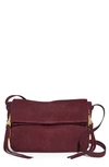 Aimee Kestenberg Bali Leather Crossbody Bag In True Plum Nubuck