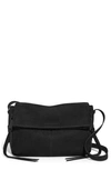 Aimee Kestenberg Bali Leather Crossbody Bag In Black Nubuck