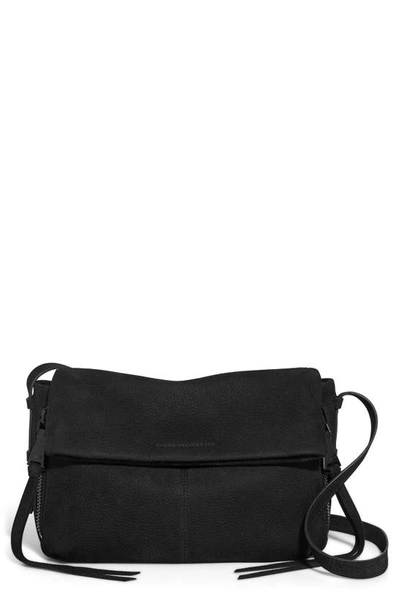 Aimee Kestenberg Bali Leather Crossbody Bag In Black Nubuck