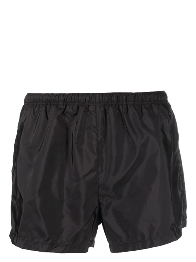 Prada Logo-print Swim Shorts In Black
