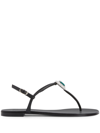 Giuseppe Zanotti Hollie Crystal-embellished Sandals In Black
