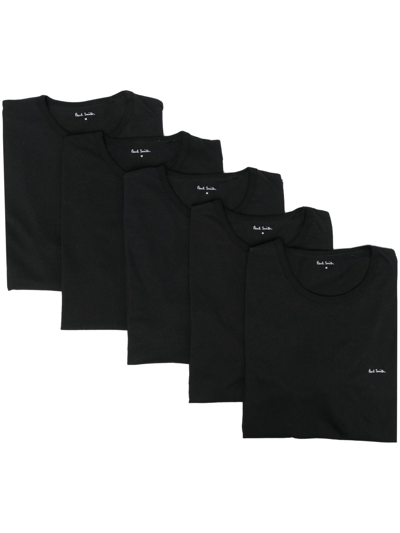 Paul Smith Logo-print Cotton T-shirt In Black