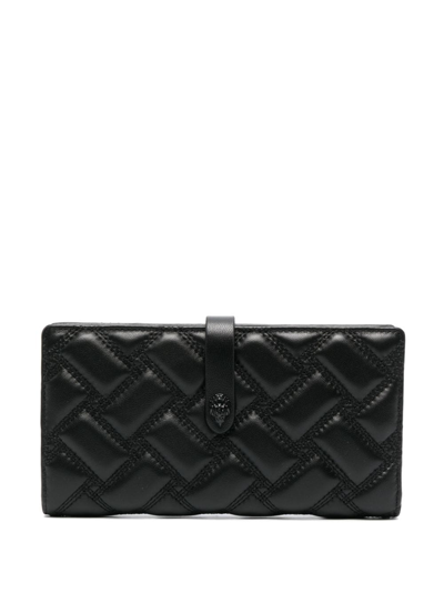 Kurt Geiger Embossed Leather Wallet In Black