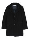PAOLO PECORA BUTTONED NOTCHED-LAPEL COAT