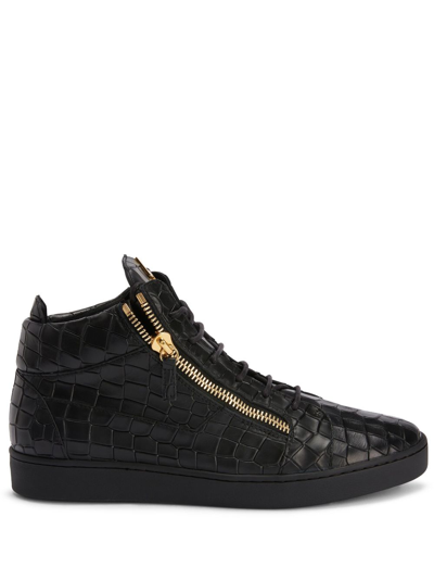 Giuseppe Zanotti Kriss Lace-up Sneakers In Black