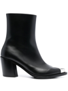 ALEXANDER MCQUEEN PUNK 75MM METAL TOE-CAP BOOTS