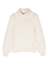 Chloé Chunky Knitted Jumper In Neutrals