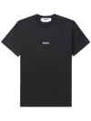 Msgm Logo Print Short-sleeved T-shirt In Black