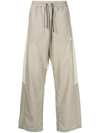 Reebok Elasticated-waist Ripstop Track Pants In Neutrals