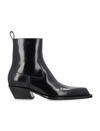 OFF-WHITE OFF-WHITE WESTERN BLADE ANKLE BOOT BLACK BLACK